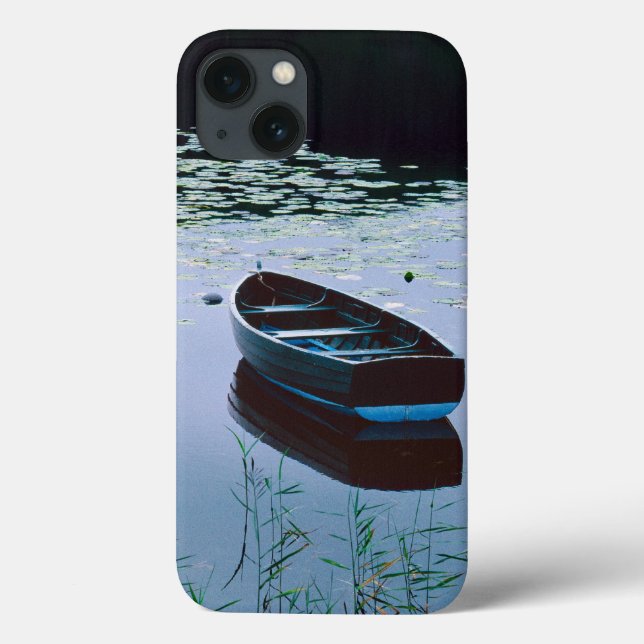 Rowboat on small lake surrounded by water Case-Mate iPhone case (Back)