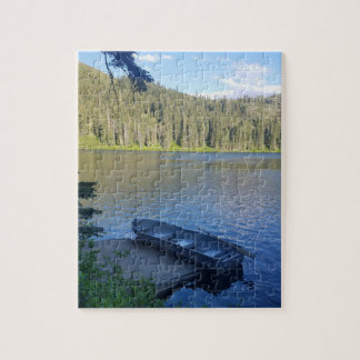 Rowboat on the lake jigsaw puzzle