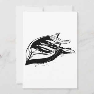 Rowboat Sketch Invitation