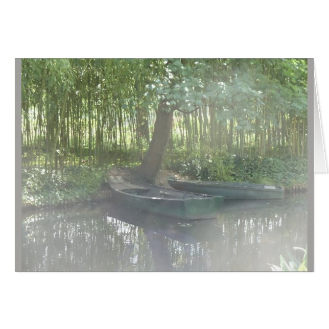 Rowboats at Monet's Garden, France (Front Horizontal)