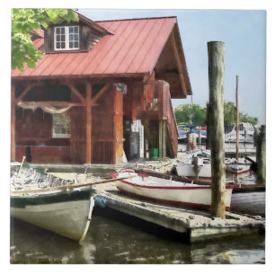 Rowboats by Founders Park Alexandria VA Ceramic Tile