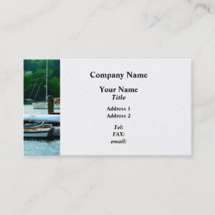 Rowboats Piled at Dock - Platinum Business Card