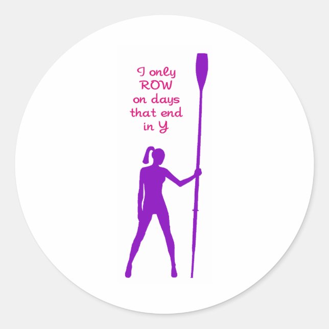 RowChick Days Classic Round Sticker (Front)