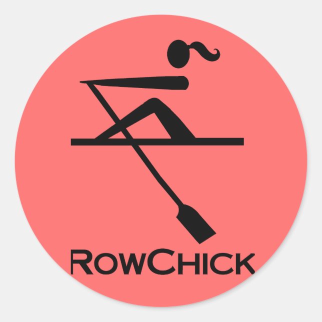 RowChick Logo Classic Round Sticker (Front)
