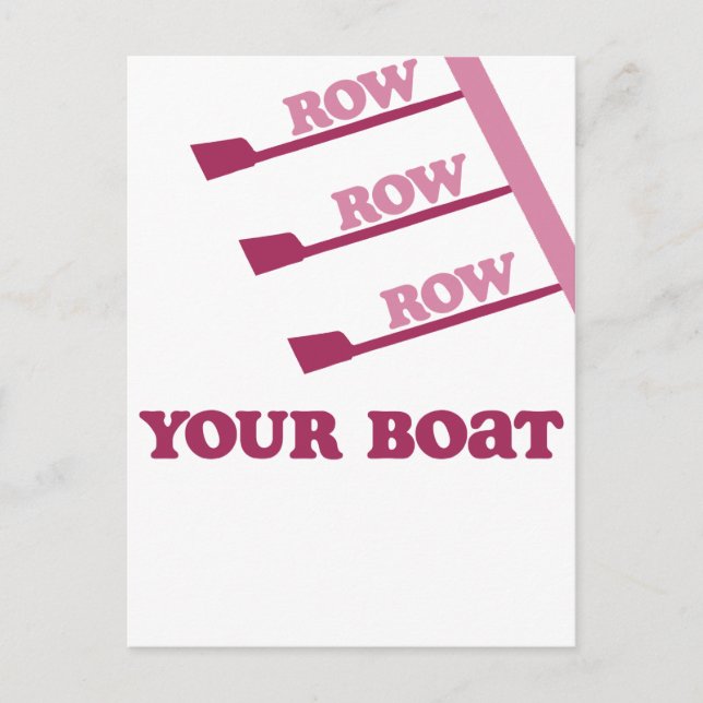 RowChick Row Row Row Your Boat Postcard (Front)