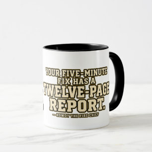 Rowdy Fire Chief Five Minute Fix Paperwork Mug