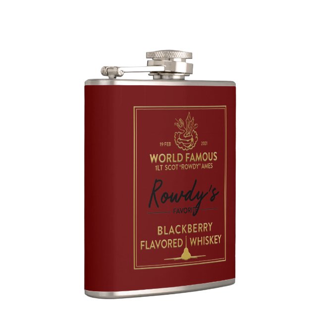 Rowdy's Whiskey Hip Flask (Right)