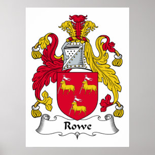 Rowe Family Crest Poster