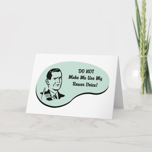 Rower Voice Card (Front)