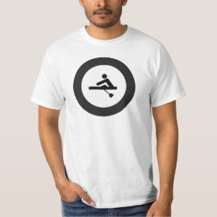 ROWING   black and white sports icon T-Shirt