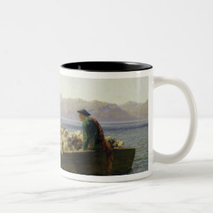 Rowing-Boat, 1863 Two-Tone Coffee Mug