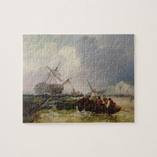 Rowing Boat Going to the Aid of a Man-o'-War in a Jigsaw Puzzle