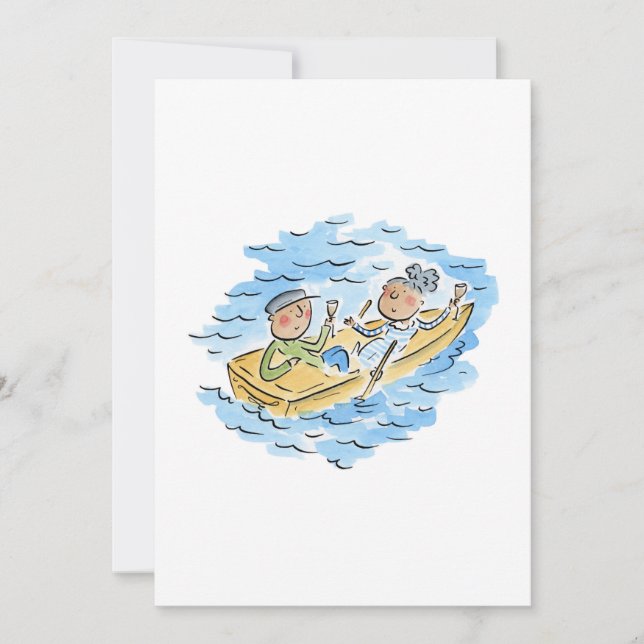 Rowing Boat Invitation (Front)