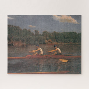 Rowing Boat Race on the River (by Thomas Eakins) Jigsaw Puzzle
