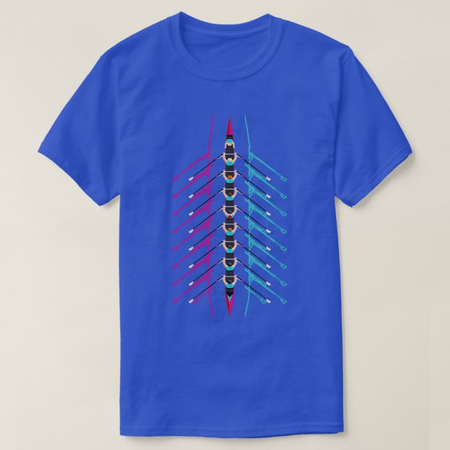 Rowing Boat Rower Rowing Sport T-Shirt (Design Front)