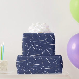 Rowing Boats and Oars, Cool Rower Wrapping Paper
