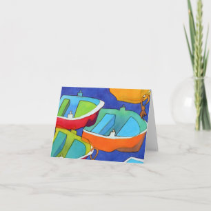 Rowing Boats Notecard
