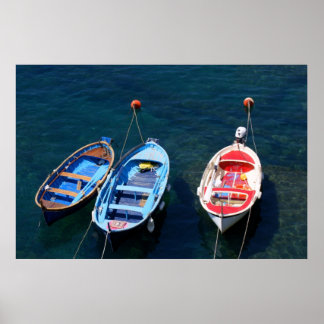 Rowing Boats Poster