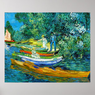 Rowing Boats (van Gogh) Poster