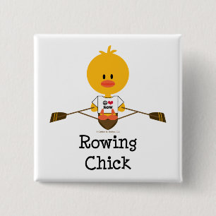 Rowing Chick Button