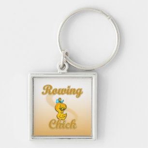 Rowing Chick Key Ring