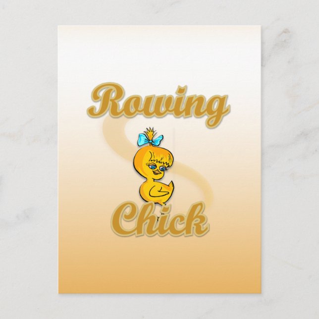 Rowing Chick Postcard (Front)