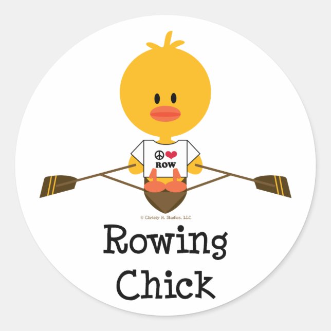 Rowing Chick Stickers (Front)