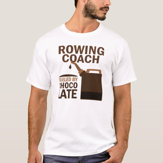 Rowing Coach (Funny) Chocolate T-Shirt (Front)