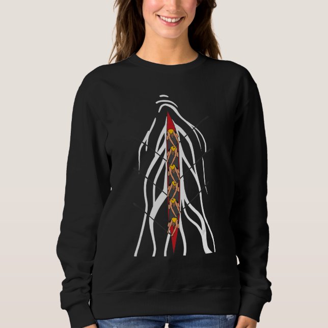 Rowing Crew Boat Racing Competition Rower Sweatshirt (Front)