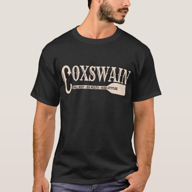 Rowing Crew Coxswain Steersman - Small Body Big T-Shirt (Front)