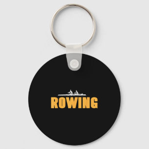 Rowing Crew Minimalist Water Srts Boat Athlete Hum Key Ring
