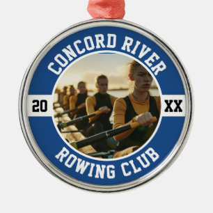 Rowing Crew Rower Team Club Boat Sports Metal Ornament