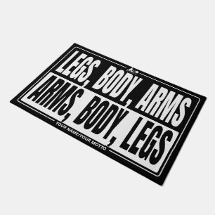 Rowing equipment for entrance, Customisable Gym Doormat