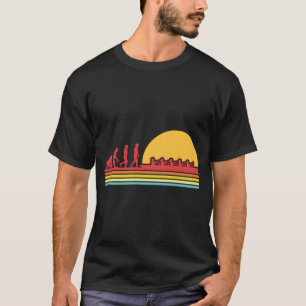 Rowing Evolution Rowboat Paddling Canoeing Kayakin T-Shirt