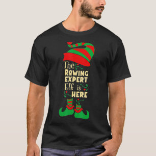 Rowing Expert Elf Christmas Matching Family Christ T-Shirt