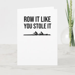 Rowing Gifts   Rower Rowing Crew Rowing Boat Team Card