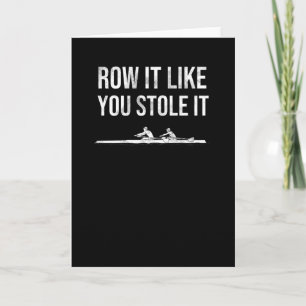 Rowing Gifts   Rower Rowing Crew Rowing Boat Team Card