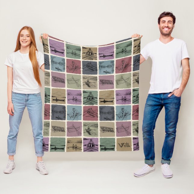 Rowing Lover Blanket Gift Cosy Throw for Rowers (In Situ)