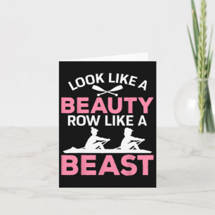 Rowing Lover Women Look Like A Beauty Row Like A B Card