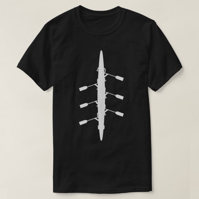 Rowing Minimalistic Rowing Boat Rower Gift  T-Shirt (Design Front)