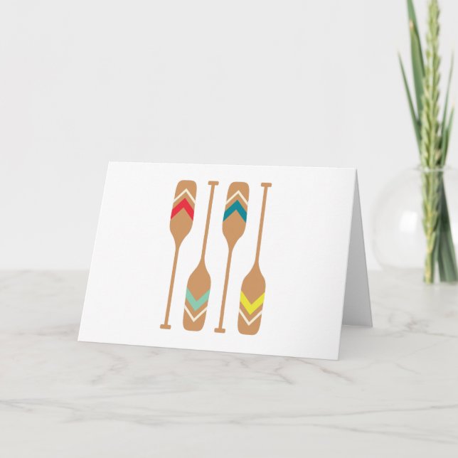 Rowing Oars Card (Front)