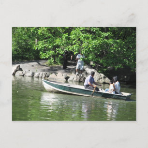 Rowing On The Lake  Postcard