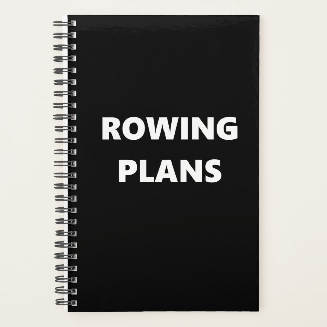 Rowing Planner Sports Theme Rowing Plans (Front)