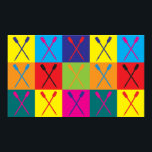Rowing Pop Art Poster<br><div class="desc">Rowing Pop Art. If Rowing is your hobby,  occupation,  or obsession,  show it with great Rowing t-shirts,  mugs,  stickers,  and more.  They're also great gifts for other Rowing fans!</div>