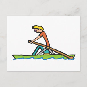 Rowing Postcard