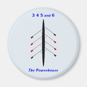 Rowing powerhouse seats magnet