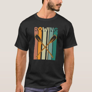 Rowing Retro Vintage Sunset T-Shirt