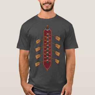 Rowing Rowboat Boat Boating Kayak Outrigger Rowing T-Shirt