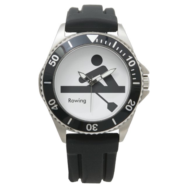ROWING | rower black symbol Watch (Front)