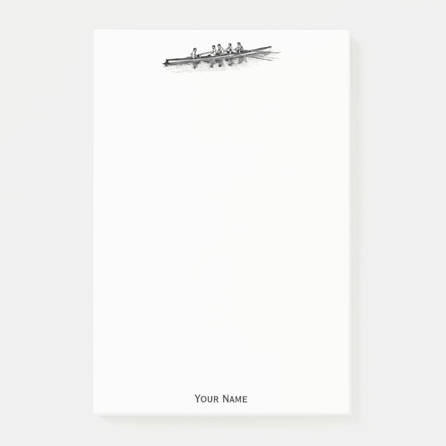 Rowing Rowers Crew Team Water Sports Post-it Notes (Front)